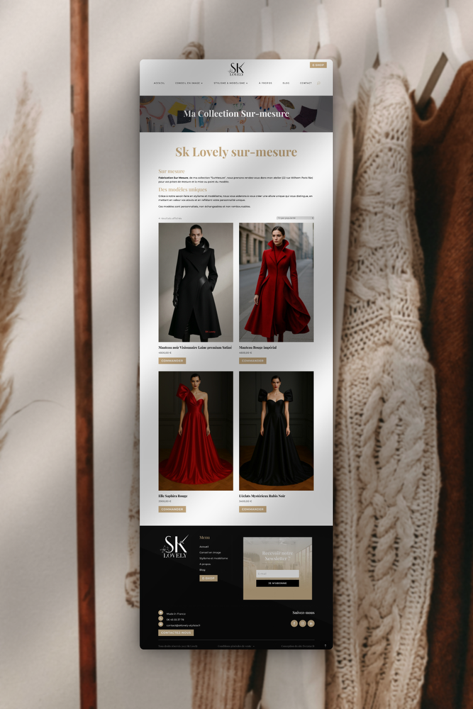 sk lovelysur mesure mockup
